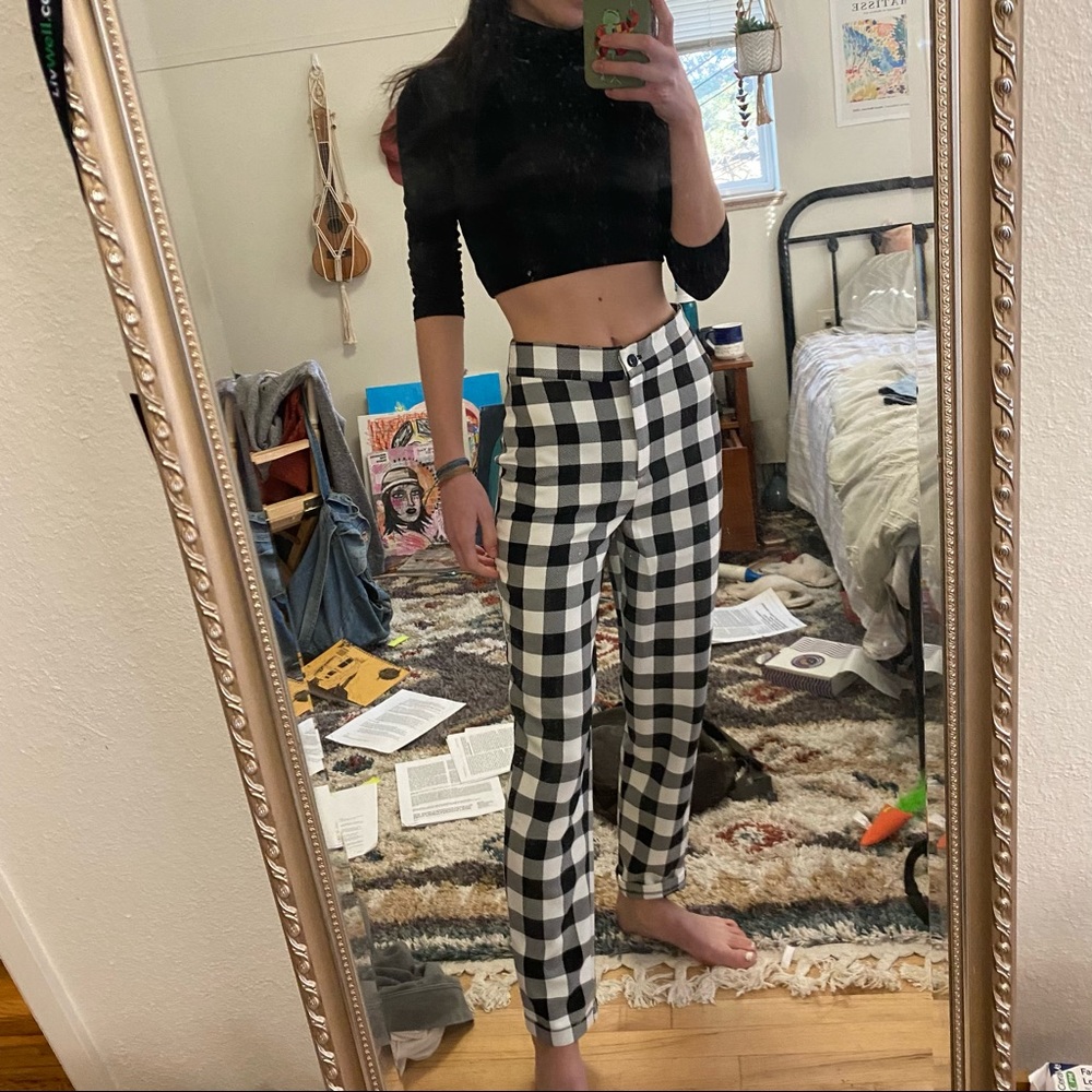 NWOT Nasty Gal Gingham Pants